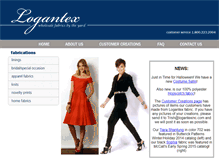 Tablet Screenshot of logantexfabrics.com